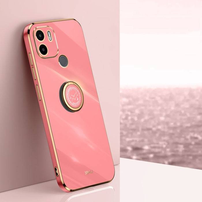 XINLI Straight Edge 6D Electroplate TPU Funda para teléfono con soporte para anillo, For Xiaomi Redmi Note 11E, For Xiaomi Redmi Note 11 Pro 4G/5G Foreign, For Xiaomi Redmi Note 11T Pro, For Xiaomi Redmi K50, For Xiaomi Redmi K50 Ultra                 ...