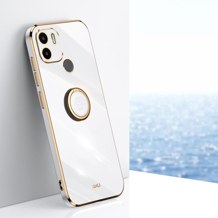 XINLI Straight Edge 6D Electroplate TPU Funda para teléfono con soporte para anillo, For Xiaomi Redmi Note 11E, For Xiaomi Redmi Note 11 Pro 4G/5G Foreign, For Xiaomi Redmi Note 11T Pro, For Xiaomi Redmi K50, For Xiaomi Redmi K50 Ultra                 ...