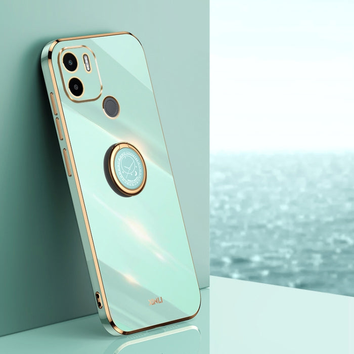 XINLI Straight Edge 6D Electroplate TPU Funda para teléfono con soporte para anillo, For Xiaomi Redmi Note 11E, For Xiaomi Redmi Note 11 Pro 4G/5G Foreign, For Xiaomi Redmi Note 11T Pro, For Xiaomi Redmi K50, For Xiaomi Redmi K50 Ultra                 ...