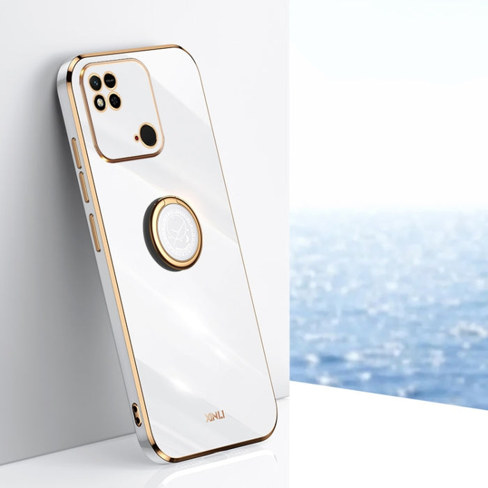 XINLI Straight Edge 6D Electroplate TPU Funda para teléfono con soporte para anillo, For Xiaomi Redmi Note 11E, For Xiaomi Redmi Note 11 Pro 4G/5G Foreign, For Xiaomi Redmi Note 11T Pro, For Xiaomi Redmi K50, For Xiaomi Redmi K50 Ultra                 ...
