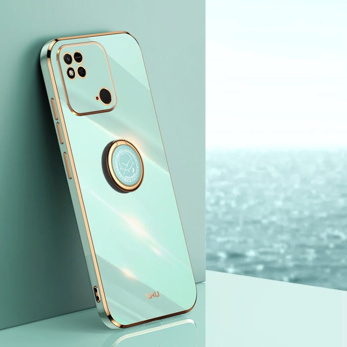 XINLI Straight Edge 6D Electroplate TPU Funda para teléfono con soporte para anillo, For Xiaomi Redmi Note 11E, For Xiaomi Redmi Note 11 Pro 4G/5G Foreign, For Xiaomi Redmi Note 11T Pro, For Xiaomi Redmi K50, For Xiaomi Redmi K50 Ultra                 ...
