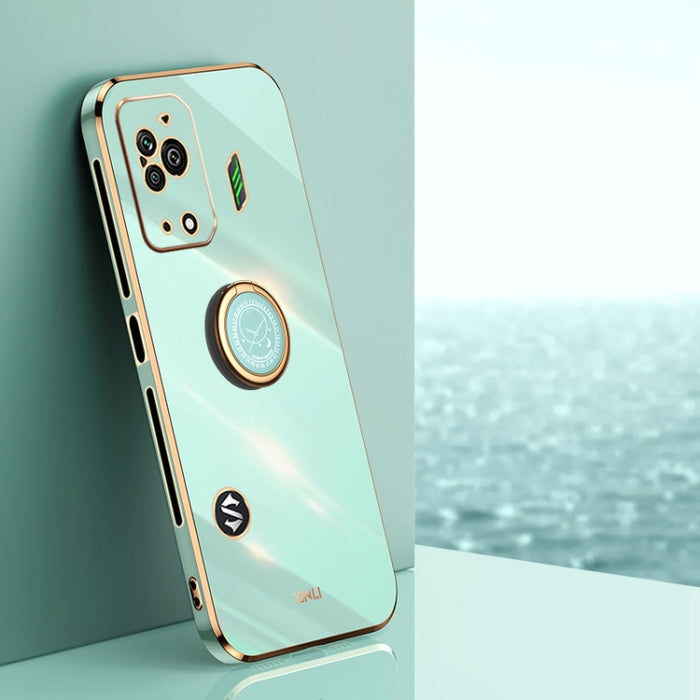 XINLI Straight Edge 6D Electroplate TPU Funda para teléfono con soporte para anillo, For Xiaomi Redmi Note 11E, For Xiaomi Redmi Note 11 Pro 4G/5G Foreign, For Xiaomi Redmi Note 11T Pro, For Xiaomi Redmi K50, For Xiaomi Redmi K50 Ultra                 ...