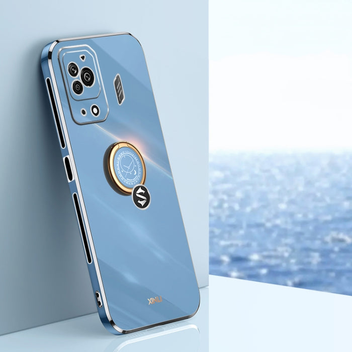 XINLI Straight Edge 6D Electroplate TPU Funda para teléfono con soporte para anillo, For Xiaomi Redmi Note 11E, For Xiaomi Redmi Note 11 Pro 4G/5G Foreign, For Xiaomi Redmi Note 11T Pro, For Xiaomi Redmi K50, For Xiaomi Redmi K50 Ultra                 ...