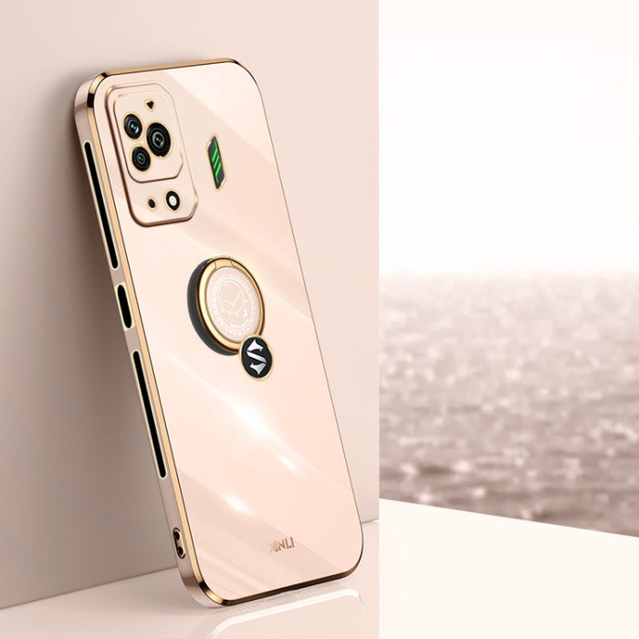 XINLI Straight Edge 6D Electroplate TPU Funda para teléfono con soporte para anillo, For Xiaomi Redmi Note 11E, For Xiaomi Redmi Note 11 Pro 4G/5G Foreign, For Xiaomi Redmi Note 11T Pro, For Xiaomi Redmi K50, For Xiaomi Redmi K50 Ultra                 ...