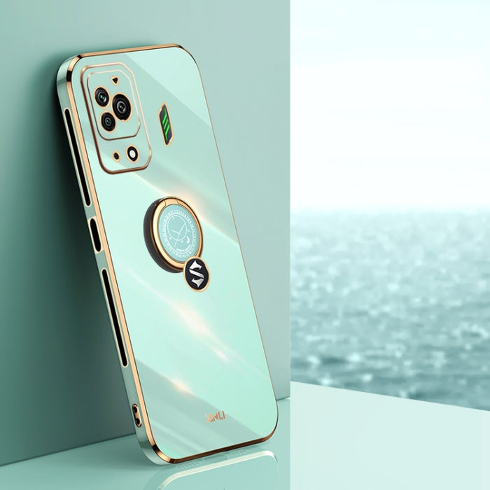 XINLI Straight Edge 6D Electroplate TPU Funda para teléfono con soporte para anillo, For Xiaomi Redmi Note 11E, For Xiaomi Redmi Note 11 Pro 4G/5G Foreign, For Xiaomi Redmi Note 11T Pro, For Xiaomi Redmi K50, For Xiaomi Redmi K50 Ultra                 ...