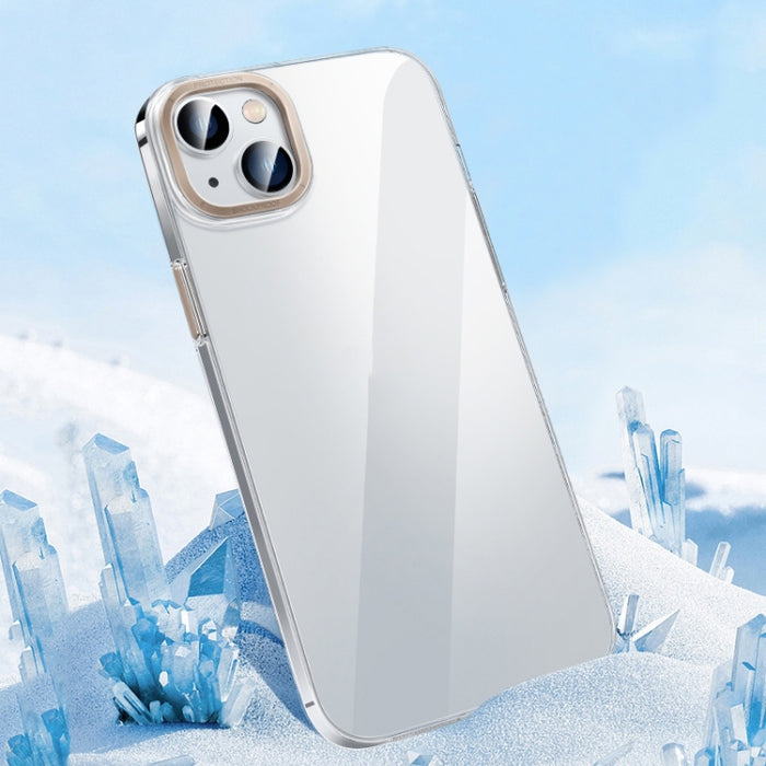 Caja transparente del teléfono de la PC del cristal de la llave del metal, For iPhone 14, For iPhone 14 Plus, For iPhone 14 Pro, For iPhone 14 Pro Max, For iPhone 13, For iPhone 13 Pro, For iPhone 13 Pro Max