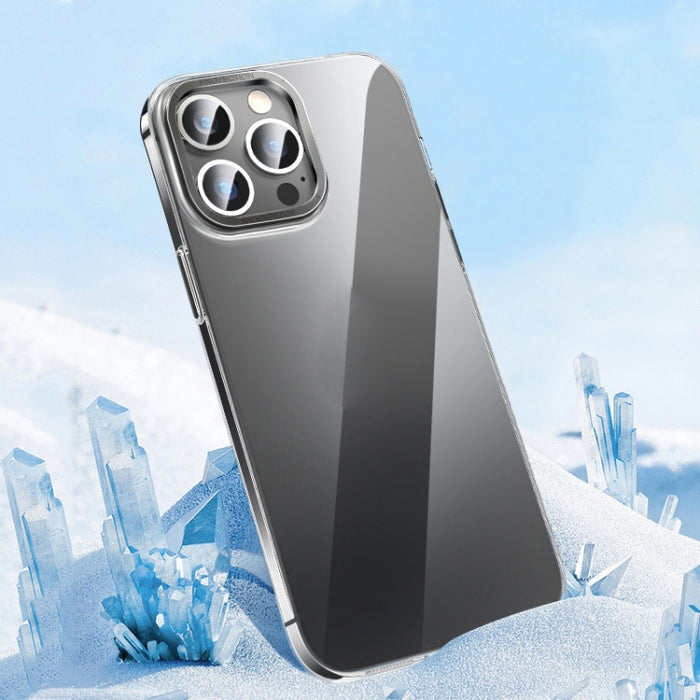 Caja transparente del teléfono de la PC del cristal de la llave del metal, For iPhone 14, For iPhone 14 Plus, For iPhone 14 Pro, For iPhone 14 Pro Max, For iPhone 13, For iPhone 13 Pro, For iPhone 13 Pro Max