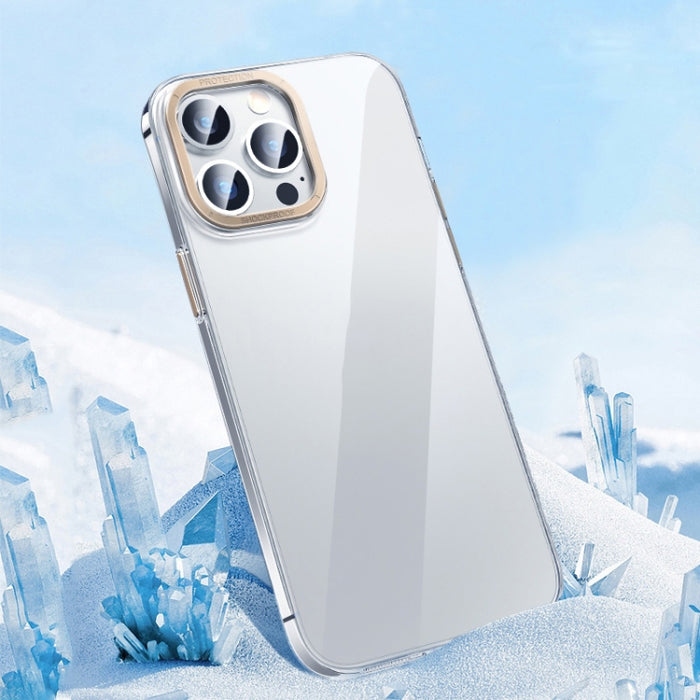 Caja transparente del teléfono de la PC del cristal de la llave del metal, For iPhone 14, For iPhone 14 Plus, For iPhone 14 Pro, For iPhone 14 Pro Max, For iPhone 13, For iPhone 13 Pro, For iPhone 13 Pro Max
