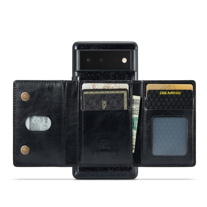 DG.MING M3 Series Glitter Powder Card Bag Estuche de cuero, For Google Pixel 6, For Samsung Galaxy S20 FE, For iPhone 11 Pro, For Samsung Galaxy S21 5G, For iPhone 11 Pro Max, For Samsung Galaxy S21 Ultra 5G, For Samsung Galaxy Z Fold3 5G              ...