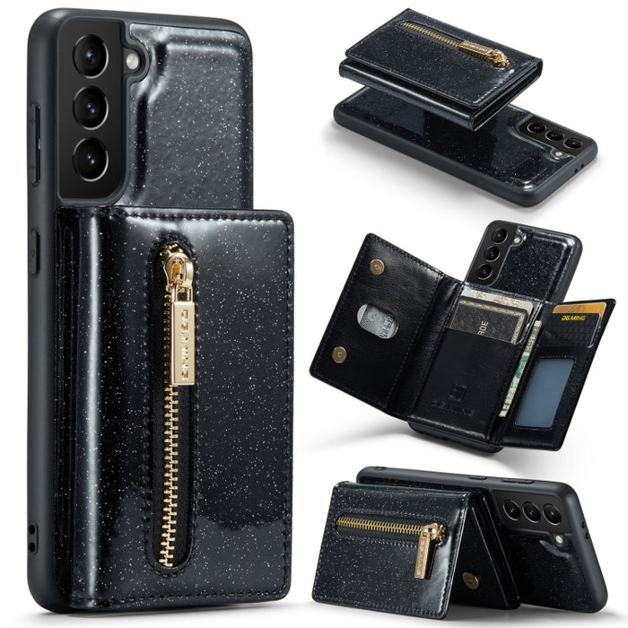 DG.MING M3 Series Glitter Powder Card Bag Estuche de cuero, For Google Pixel 6, For Samsung Galaxy S20 FE, For iPhone 11 Pro, For Samsung Galaxy S21 5G, For iPhone 11 Pro Max, For Samsung Galaxy S21 Ultra 5G, For Samsung Galaxy Z Fold3 5G              ...
