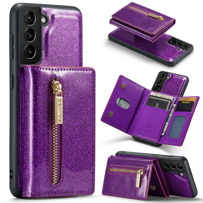 DG.MING M3 Series Glitter Powder Card Bag Estuche de cuero, For Google Pixel 6, For Samsung Galaxy S20 FE, For iPhone 11 Pro, For Samsung Galaxy S21 5G, For iPhone 11 Pro Max, For Samsung Galaxy S21 Ultra 5G, For Samsung Galaxy Z Fold3 5G              ...