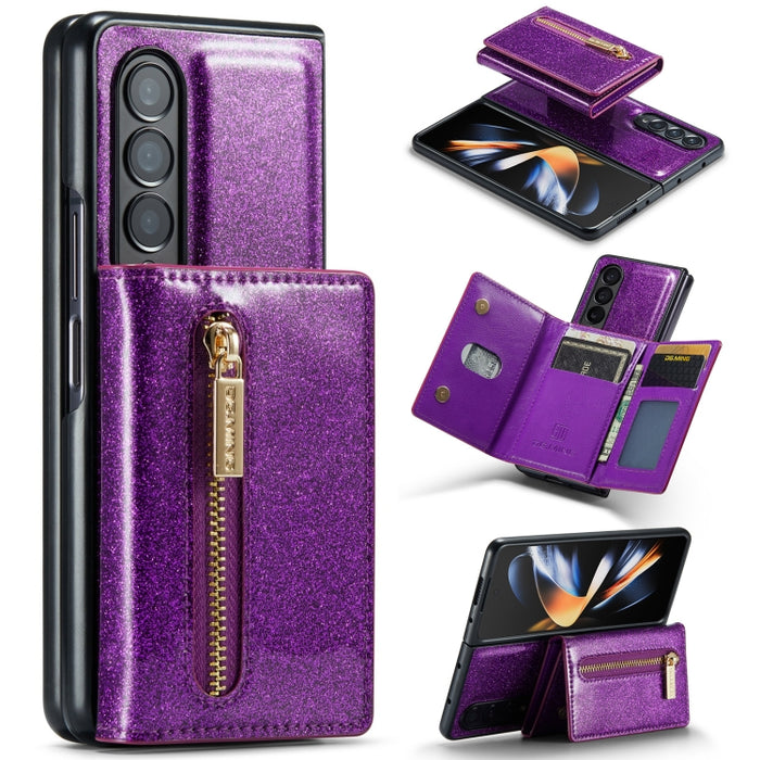 DG.MING M3 Series Glitter Powder Card Bag Estuche de cuero, For Google Pixel 6, For Samsung Galaxy S20 FE, For iPhone 11 Pro, For Samsung Galaxy S21 5G, For iPhone 11 Pro Max, For Samsung Galaxy S21 Ultra 5G, For Samsung Galaxy Z Fold3 5G              ...