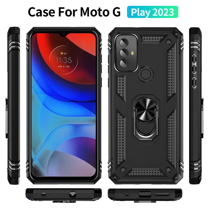 Funda para teléfono TPU + PC a prueba de golpes con soporte, For Motorola Moto G Play 2023, For Xiaomi 12T / 12T Pro