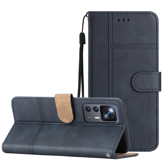 Estuche para teléfono de cuero con textura de piel de vaca de estilo empresarial, For Xiaomi 12T, For Xiaomi 12 Lite, For Xiaomi 12 Pro, For Xiaomi Redmi 10 2022, For Xiaomi Redmi 10A, For Xiaomi Redmi 10C, For Xiaomi Redmi A1, For Samsung Galaxy S23 5...
