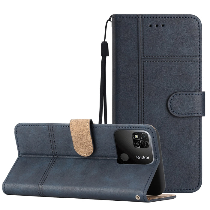 Estuche para teléfono de cuero con textura de piel de vaca de estilo empresarial, For Xiaomi 12T, For Xiaomi 12 Lite, For Xiaomi 12 Pro, For Xiaomi Redmi 10 2022, For Xiaomi Redmi 10A, For Xiaomi Redmi 10C, For Xiaomi Redmi A1, For Samsung Galaxy S23 5...