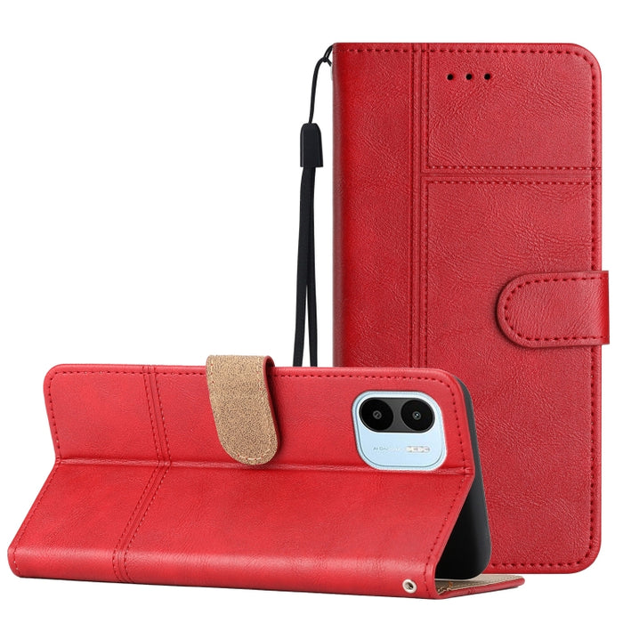 Estuche para teléfono de cuero con textura de piel de vaca de estilo empresarial, For Xiaomi 12T, For Xiaomi 12 Lite, For Xiaomi 12 Pro, For Xiaomi Redmi 10 2022, For Xiaomi Redmi 10A, For Xiaomi Redmi 10C, For Xiaomi Redmi A1, For Samsung Galaxy S23 5...