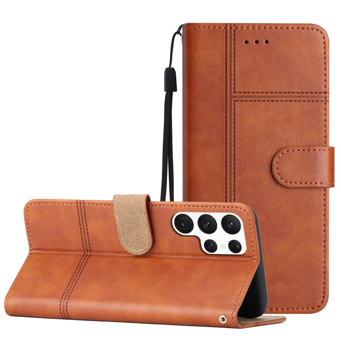 Estuche para teléfono de cuero con textura de piel de vaca de estilo empresarial, For Xiaomi 12T, For Xiaomi 12 Lite, For Xiaomi 12 Pro, For Xiaomi Redmi 10 2022, For Xiaomi Redmi 10A, For Xiaomi Redmi 10C, For Xiaomi Redmi A1, For Samsung Galaxy S23 5...