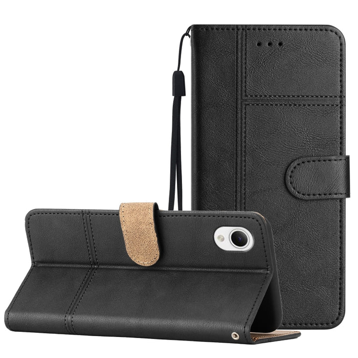 Estuche para teléfono de cuero con textura de piel de vaca de estilo empresarial, For Xiaomi 12T, For Xiaomi 12 Lite, For Xiaomi 12 Pro, For Xiaomi Redmi 10 2022, For Xiaomi Redmi 10A, For Xiaomi Redmi 10C, For Xiaomi Redmi A1, For Samsung Galaxy S23 5...