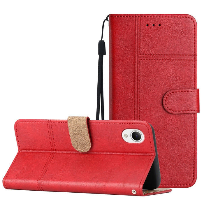 Estuche para teléfono de cuero con textura de piel de vaca de estilo empresarial, For Xiaomi 12T, For Xiaomi 12 Lite, For Xiaomi 12 Pro, For Xiaomi Redmi 10 2022, For Xiaomi Redmi 10A, For Xiaomi Redmi 10C, For Xiaomi Redmi A1, For Samsung Galaxy S23 5...