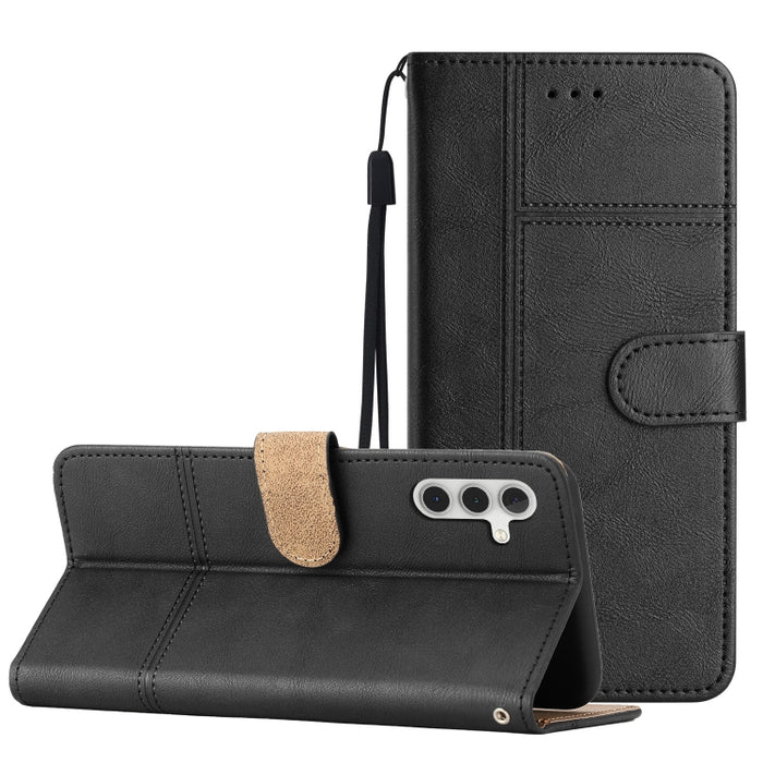 Estuche para teléfono de cuero con textura de piel de vaca de estilo empresarial, For Xiaomi 12T, For Xiaomi 12 Lite, For Xiaomi 12 Pro, For Xiaomi Redmi 10 2022, For Xiaomi Redmi 10A, For Xiaomi Redmi 10C, For Xiaomi Redmi A1, For Samsung Galaxy S23 5...