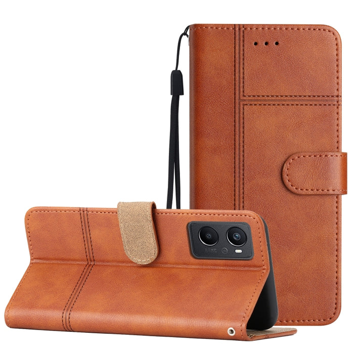 Estuche para teléfono de cuero con textura de piel de vaca de estilo empresarial, For Xiaomi 12T, For Xiaomi 12 Lite, For Xiaomi 12 Pro, For Xiaomi Redmi 10 2022, For Xiaomi Redmi 10A, For Xiaomi Redmi 10C, For Xiaomi Redmi A1, For Samsung Galaxy S23 5...