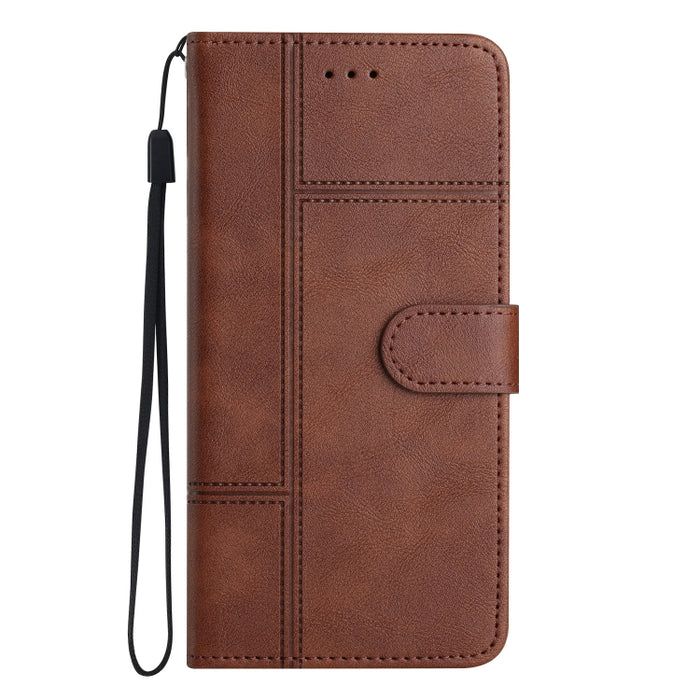 Estuche para teléfono de cuero con textura de piel de vaca de estilo empresarial, For OPPO A94 5G, For OPPO A77 5G, For OPPO A76, For OPPO A74 5G / A54 5G, For OPPO A57 2022 / A77 5G, For OPPO A17