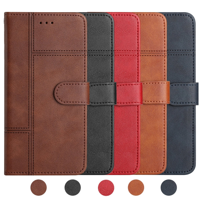 Estuche para teléfono de cuero con textura de piel de vaca de estilo empresarial, For OPPO A94 5G, For OPPO A77 5G, For OPPO A76, For OPPO A74 5G / A54 5G, For OPPO A57 2022 / A77 5G, For OPPO A17
