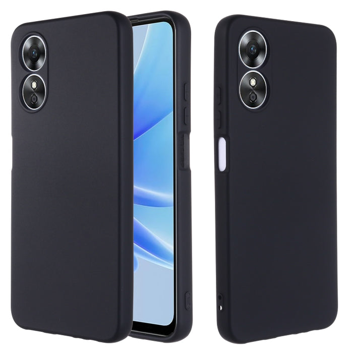 Funda de teléfono a prueba de golpes de silicona líquida de color puro, For OPPO A17 / A17K, For Xiaomi 12T Pro