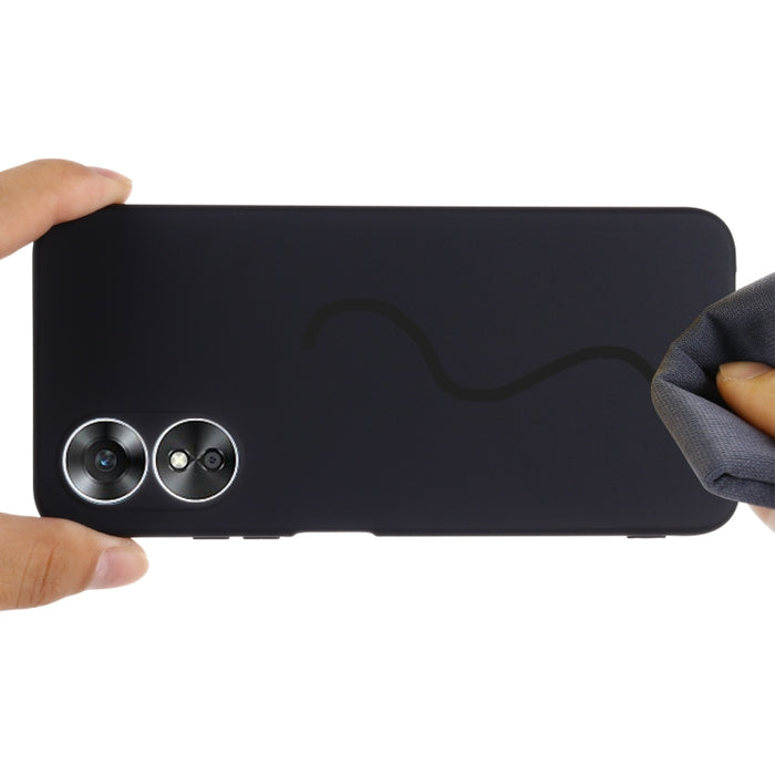 Funda de teléfono a prueba de golpes de silicona líquida de color puro, For OPPO A17 / A17K, For Xiaomi 12T Pro