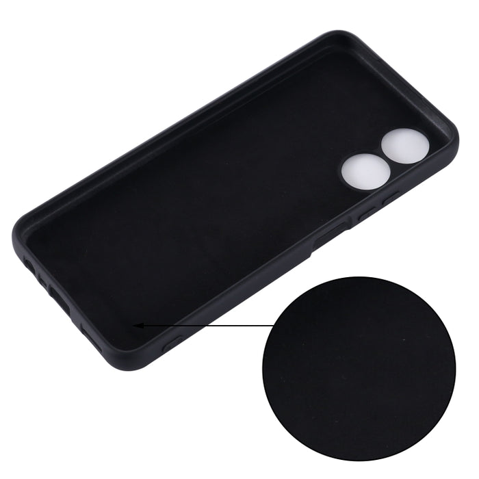 Funda de teléfono a prueba de golpes de silicona líquida de color puro, For OPPO A17 / A17K, For Xiaomi 12T Pro