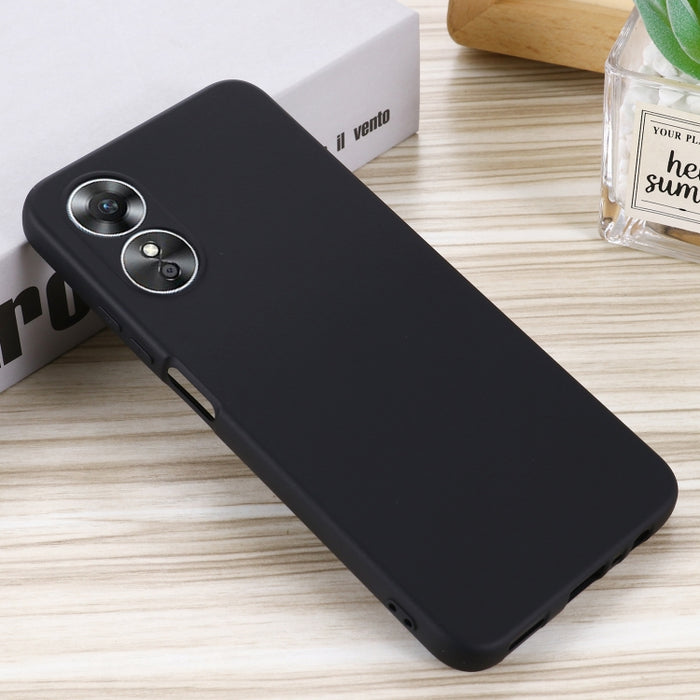Funda de teléfono a prueba de golpes de silicona líquida de color puro, For OPPO A17 / A17K, For Xiaomi 12T Pro