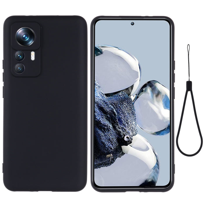 Funda de teléfono a prueba de golpes de silicona líquida de color puro, For OPPO A17 / A17K, For Xiaomi 12T Pro