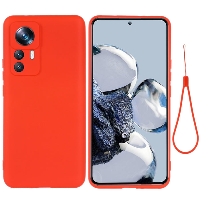 Funda de teléfono a prueba de golpes de silicona líquida de color puro, For OPPO A17 / A17K, For Xiaomi 12T Pro