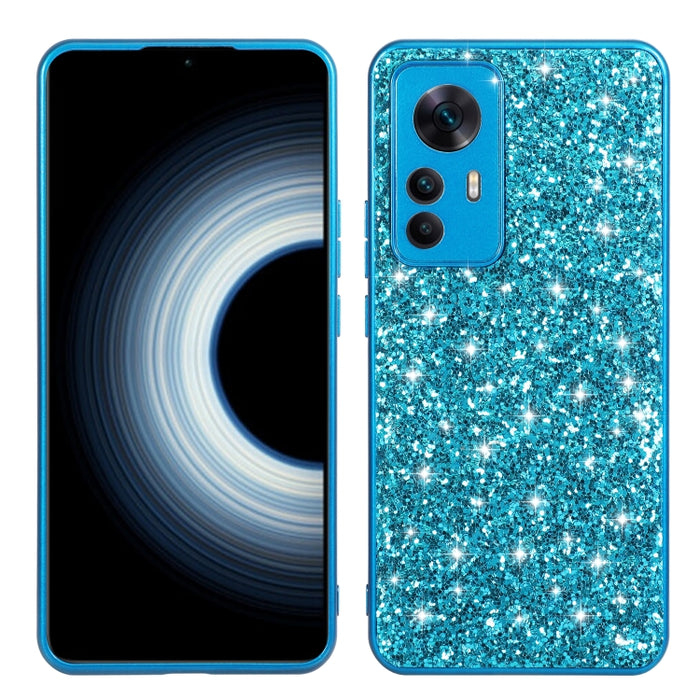 Estuche protector de TPU a prueba de golpes con polvo de brillo, For Xiaomi 12T Pro