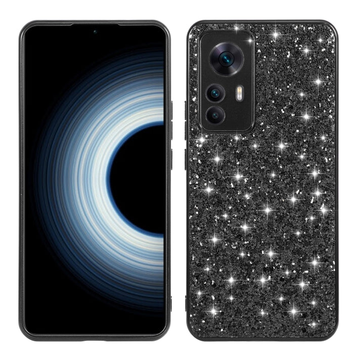 Estuche protector de TPU a prueba de golpes con polvo de brillo, For Xiaomi 12T Pro