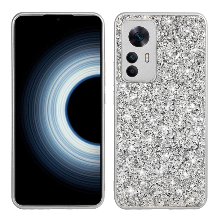 Estuche protector de TPU a prueba de golpes con polvo de brillo, For Xiaomi 12T Pro