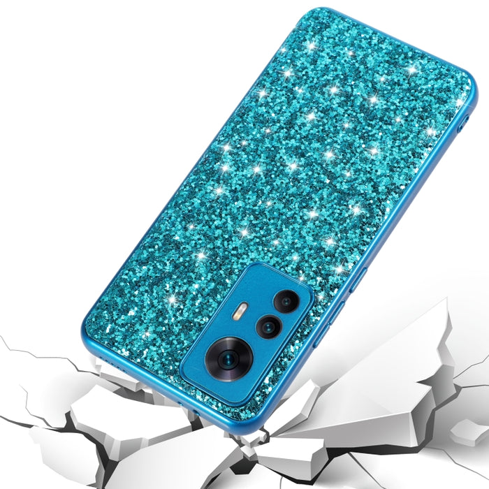 Estuche protector de TPU a prueba de golpes con polvo de brillo, For Xiaomi 12T Pro