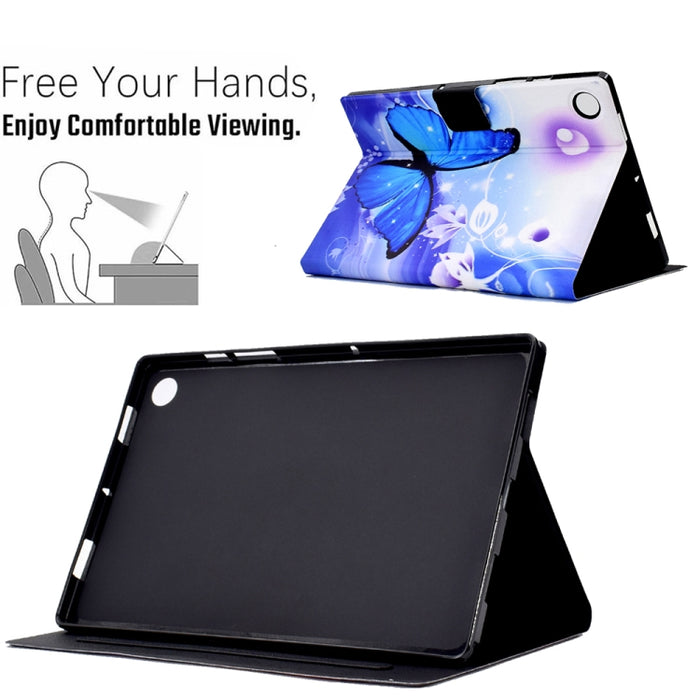 Estuche para tableta de cuero inteligente de TPU prensado eléctrico, For Samsung Galaxy Tab A8 10.5 2021 / A8 2022, For Samsung Galaxy Tab S6 Lite SM-P610, For Samsung Galaxy Tab A 8.0 T350, For Samsung Galaxy Tab A7 10.4 2020 / 2022�������������������...