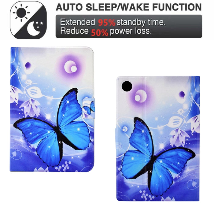 Estuche para tableta de cuero inteligente de TPU prensado eléctrico, For Samsung Galaxy Tab A8 10.5 2021 / A8 2022, For Samsung Galaxy Tab S6 Lite SM-P610, For Samsung Galaxy Tab A 8.0 T350, For Samsung Galaxy Tab A7 10.4 2020 / 2022                   ...