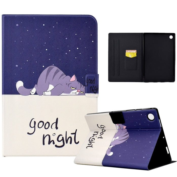 Estuche para tableta de cuero inteligente de TPU prensado eléctrico, For Samsung Galaxy Tab A8 10.5 2021 / A8 2022, For Samsung Galaxy Tab S6 Lite SM-P610, For Samsung Galaxy Tab A 8.0 T350, For Samsung Galaxy Tab A7 10.4 2020 / 2022                   ...