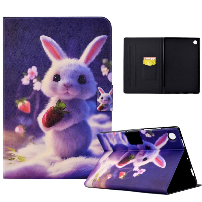 Estuche para tableta de cuero inteligente de TPU prensado eléctrico, For Samsung Galaxy Tab A8 10.5 2021 / A8 2022, For Samsung Galaxy Tab S6 Lite SM-P610, For Samsung Galaxy Tab A 8.0 T350, For Samsung Galaxy Tab A7 10.4 2020 / 2022                   ...