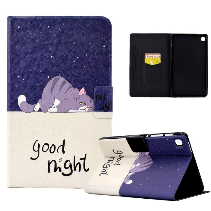 Estuche para tableta de cuero inteligente de TPU prensado eléctrico, For Samsung Galaxy Tab A8 10.5 2021 / A8 2022, For Samsung Galaxy Tab S6 Lite SM-P610, For Samsung Galaxy Tab A 8.0 T350, For Samsung Galaxy Tab A7 10.4 2020 / 2022                   ...