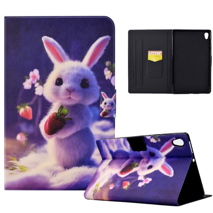 Estuche para tableta de cuero inteligente de TPU prensado eléctrico, For Samsung Galaxy Tab A8 10.5 2021 / A8 2022, For Samsung Galaxy Tab S6 Lite SM-P610, For Samsung Galaxy Tab A 8.0 T350, For Samsung Galaxy Tab A7 10.4 2020 / 2022�������������������...
