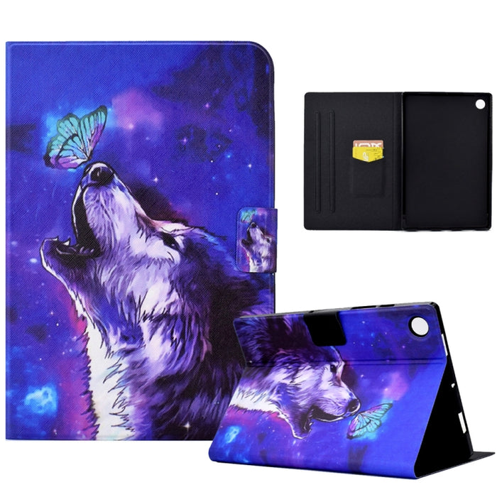 Estuche para tableta de cuero inteligente de TPU prensado eléctrico, For Samsung Galaxy Tab A8 10.5 2021 / A8 2022, For Samsung Galaxy Tab S6 Lite SM-P610, For Samsung Galaxy Tab A 8.0 T350, For Samsung Galaxy Tab A7 10.4 2020 / 2022�������������������...