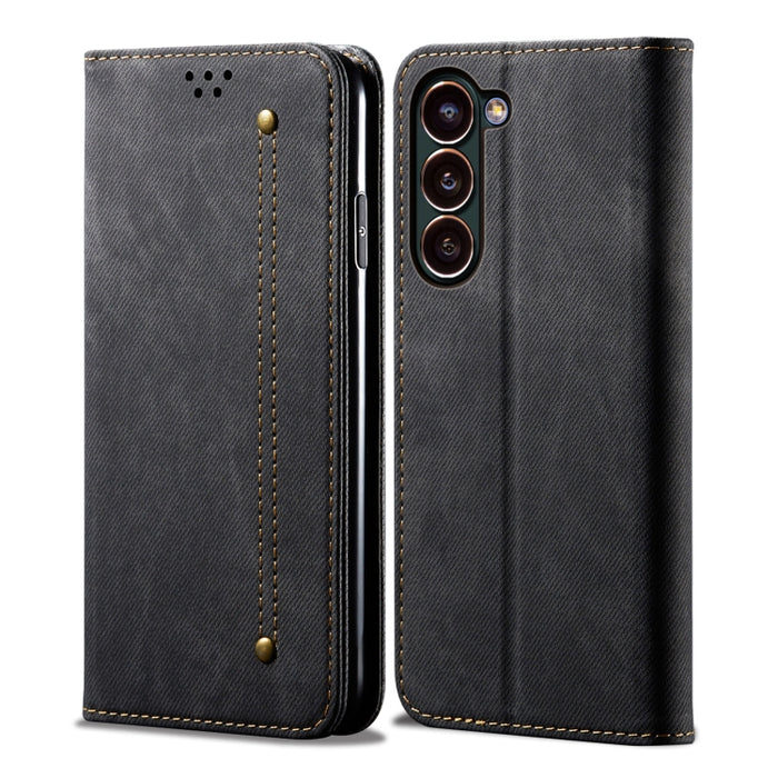 Estuche para teléfono de cuero con textura de mezclilla, For Xiaomi 13 Pro, For Samsung Galaxy S23 5G, For Samsung Galaxy S23+ 5G