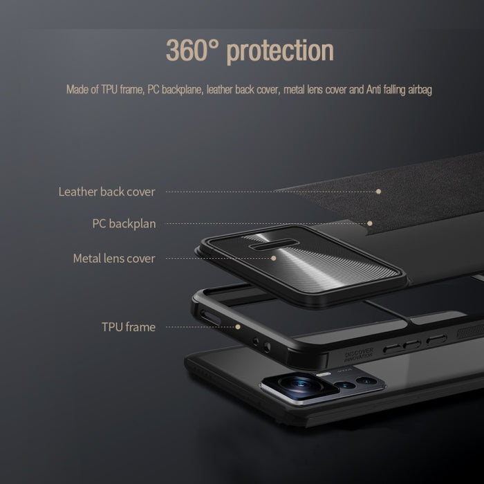Caja del teléfono NILLKIN PC + TPU, For Xiaomi 12T Pro