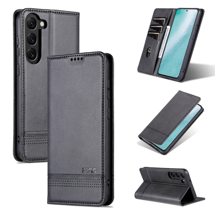AZNS Funda de cuero con tapa magnética con textura de becerro para teléfono, For Samsung Galaxy S23 5G, For Samsung Galaxy S23+ 5G, For Samsung Galaxy S23 Ultra 5G, For Xiaomi Redmi Note 12 Pro 5G China / Note 12 Pro 5G+ China