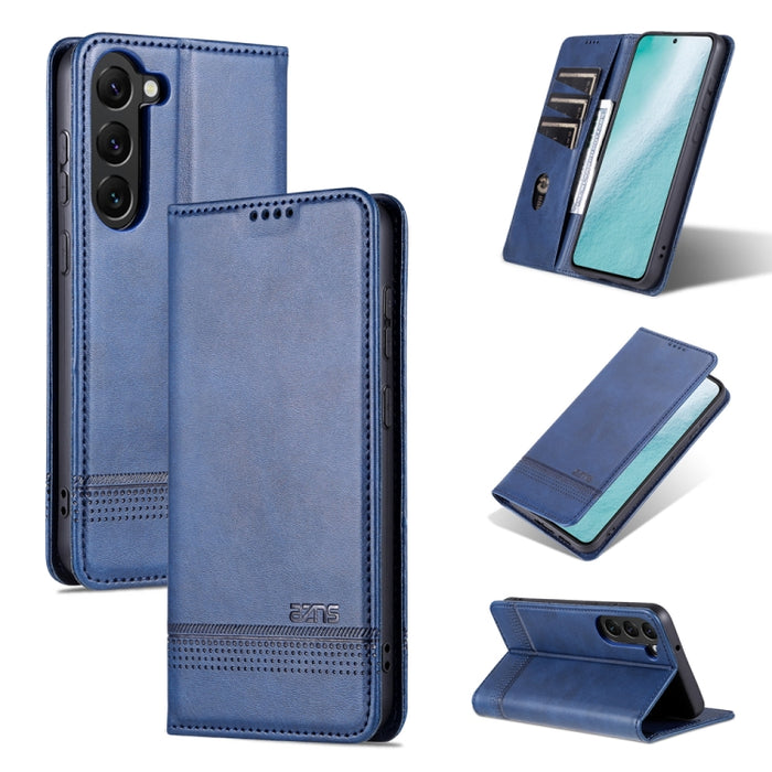 AZNS Funda de cuero con tapa magnética con textura de becerro para teléfono, For Samsung Galaxy S23 5G, For Samsung Galaxy S23+ 5G, For Samsung Galaxy S23 Ultra 5G, For Xiaomi Redmi Note 12 Pro 5G China / Note 12 Pro 5G+ China