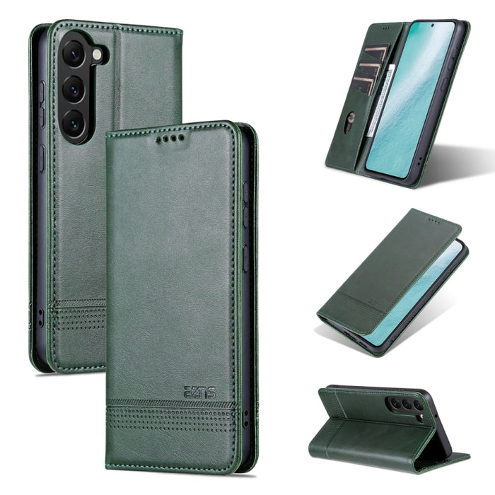 AZNS Funda de cuero con tapa magnética con textura de becerro para teléfono, For Samsung Galaxy S23 5G, For Samsung Galaxy S23+ 5G, For Samsung Galaxy S23 Ultra 5G, For Xiaomi Redmi Note 12 Pro 5G China / Note 12 Pro 5G+ China