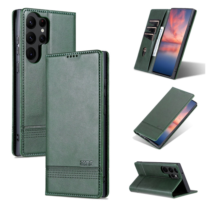 AZNS Funda de cuero con tapa magnética con textura de becerro para teléfono, For Samsung Galaxy S23 5G, For Samsung Galaxy S23+ 5G, For Samsung Galaxy S23 Ultra 5G, For Xiaomi Redmi Note 12 Pro 5G China / Note 12 Pro 5G+ China